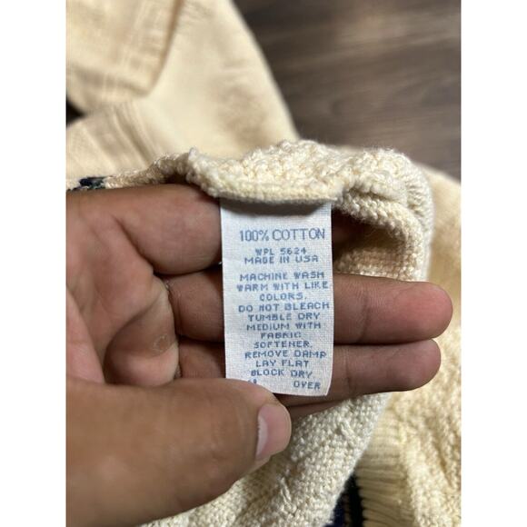 Cypress Links Vintage Golf Pullover Sweater‎ Mens Large Gold Embroidered Logo - Picture 7 of 8